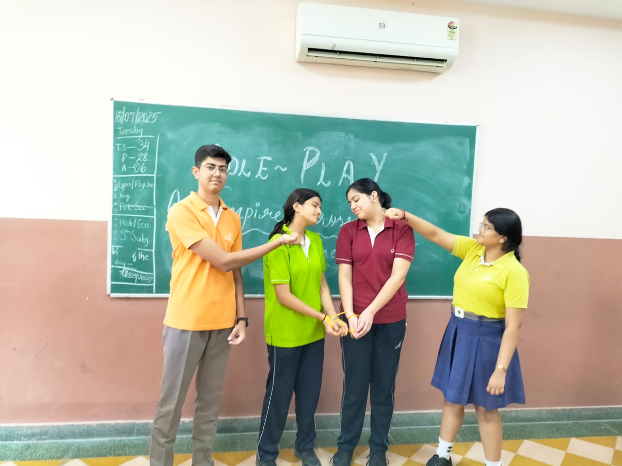 Class XI Explores Roman Society Through Role Play